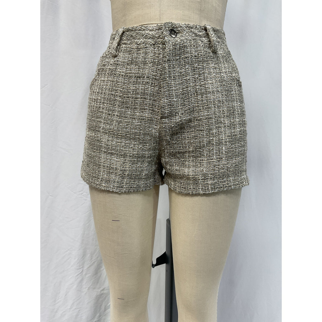 Iro 'Dilana' Beige Wool Blend Short Size 38