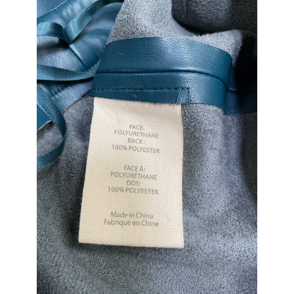 L'Agence 'Amira' Blue Polyurethane Pencil Skirt Size 18