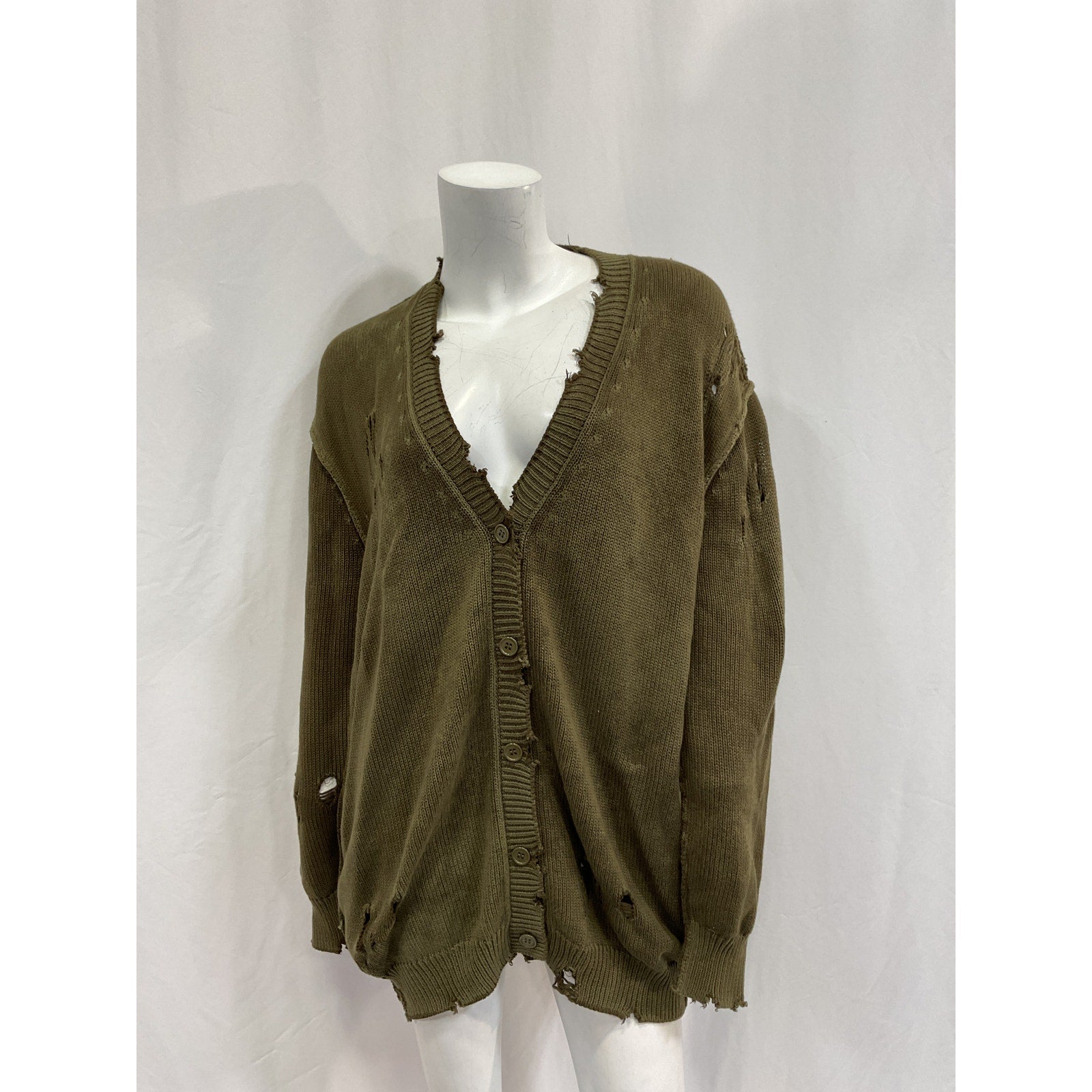 Ser.O.Ya 'Ari' Green Cotton Cardigan Size XXS
