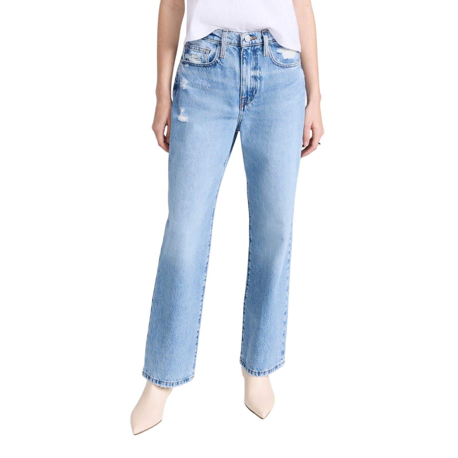Frame 'Le Jane' Blue Cotton Ankle Denim Jean Size 25