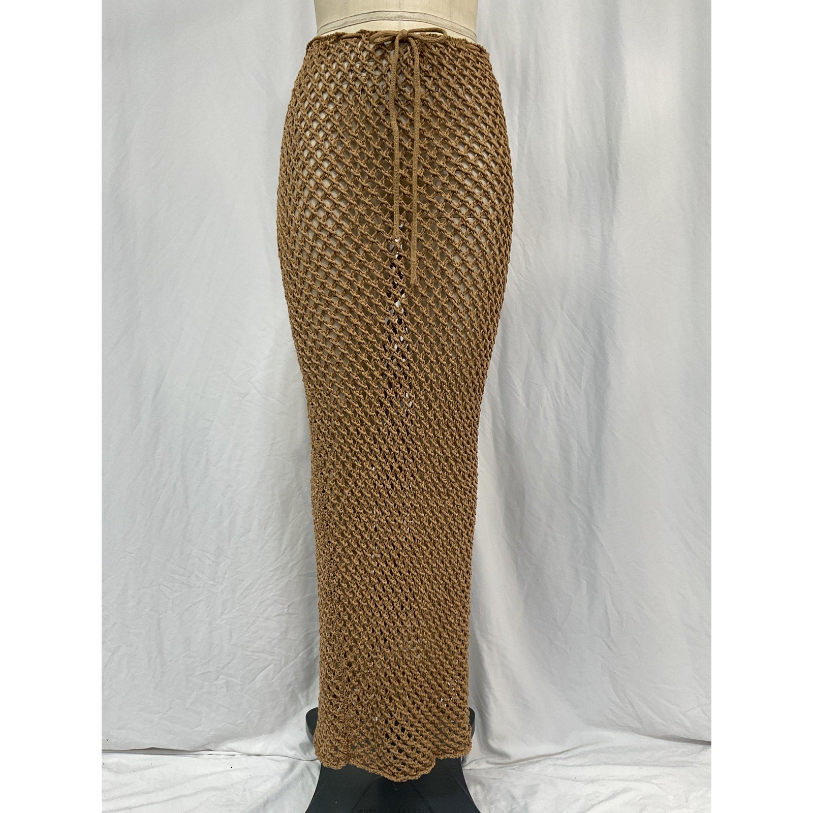 Bananhot 'Magen' Beige Cotton Knitted Skirt Size XS / S