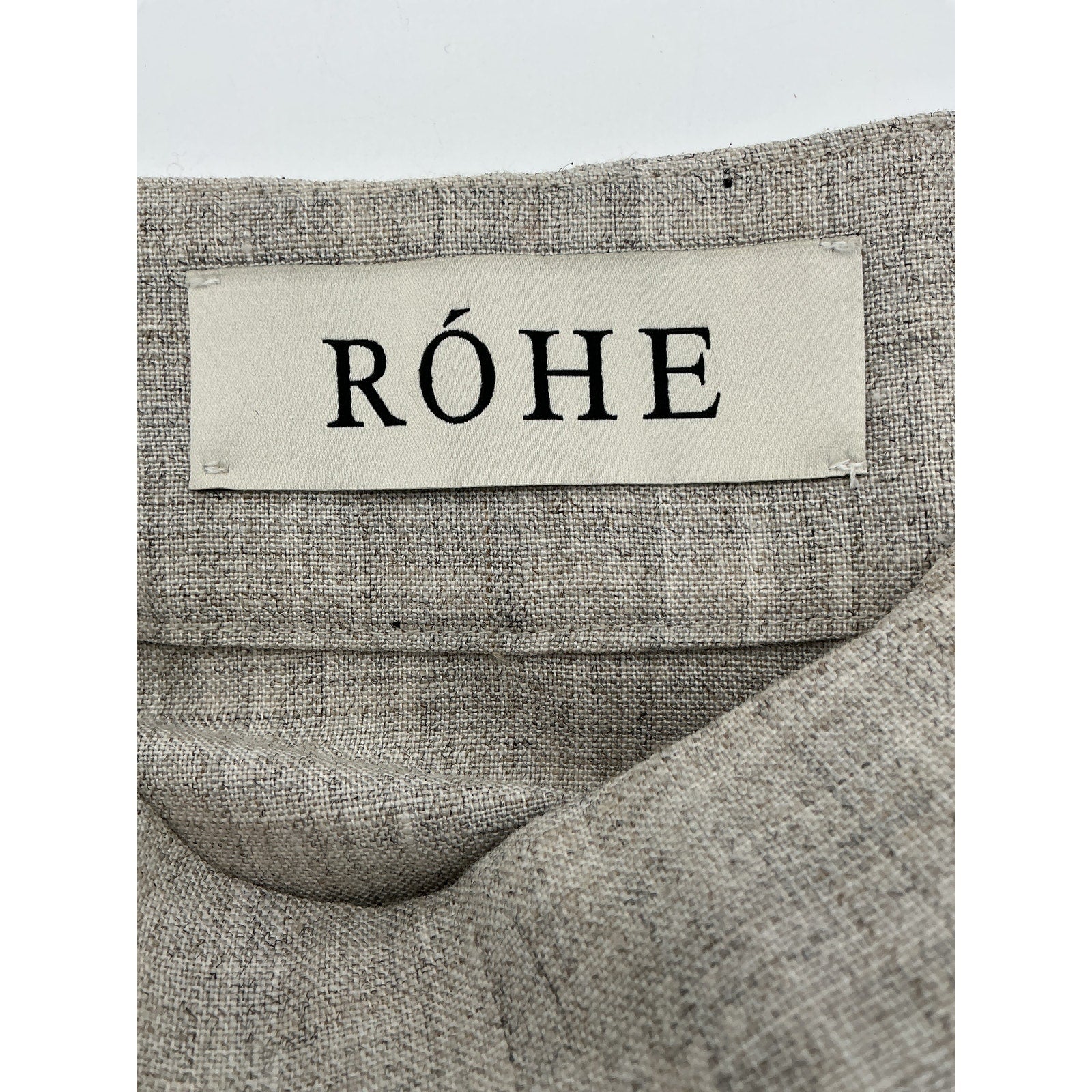 R�he 'Overlap' Grey Viscose Skirt Size 36
