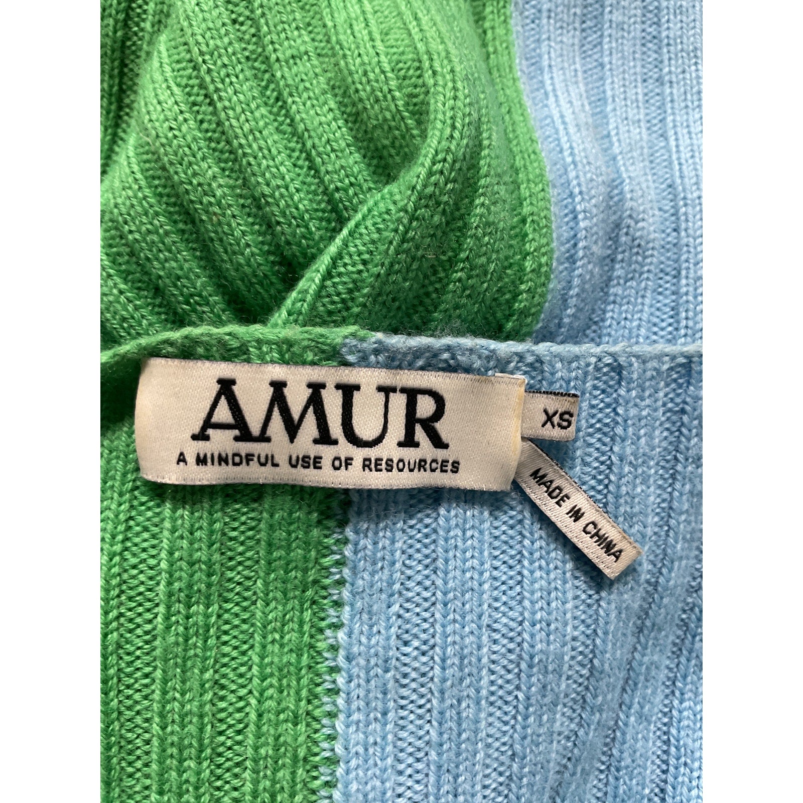 Amur 'Cruz' Green Twist Sweater Size XS