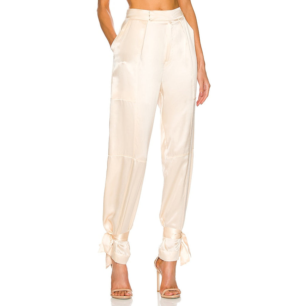 Nicholas 'Erato' White Charmeuse Pant Size 2