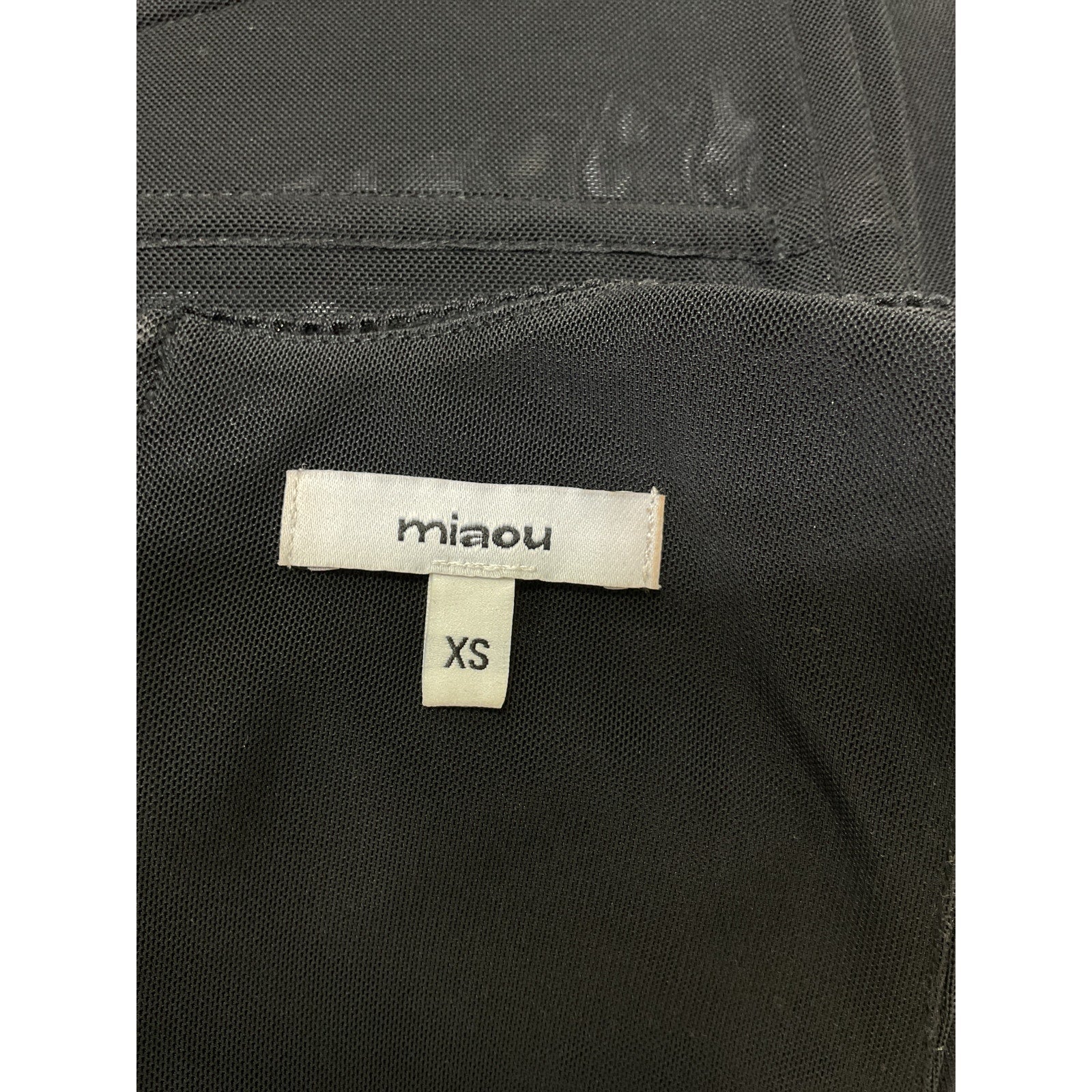 Miaou 'Campbell' Black Corset Size XS