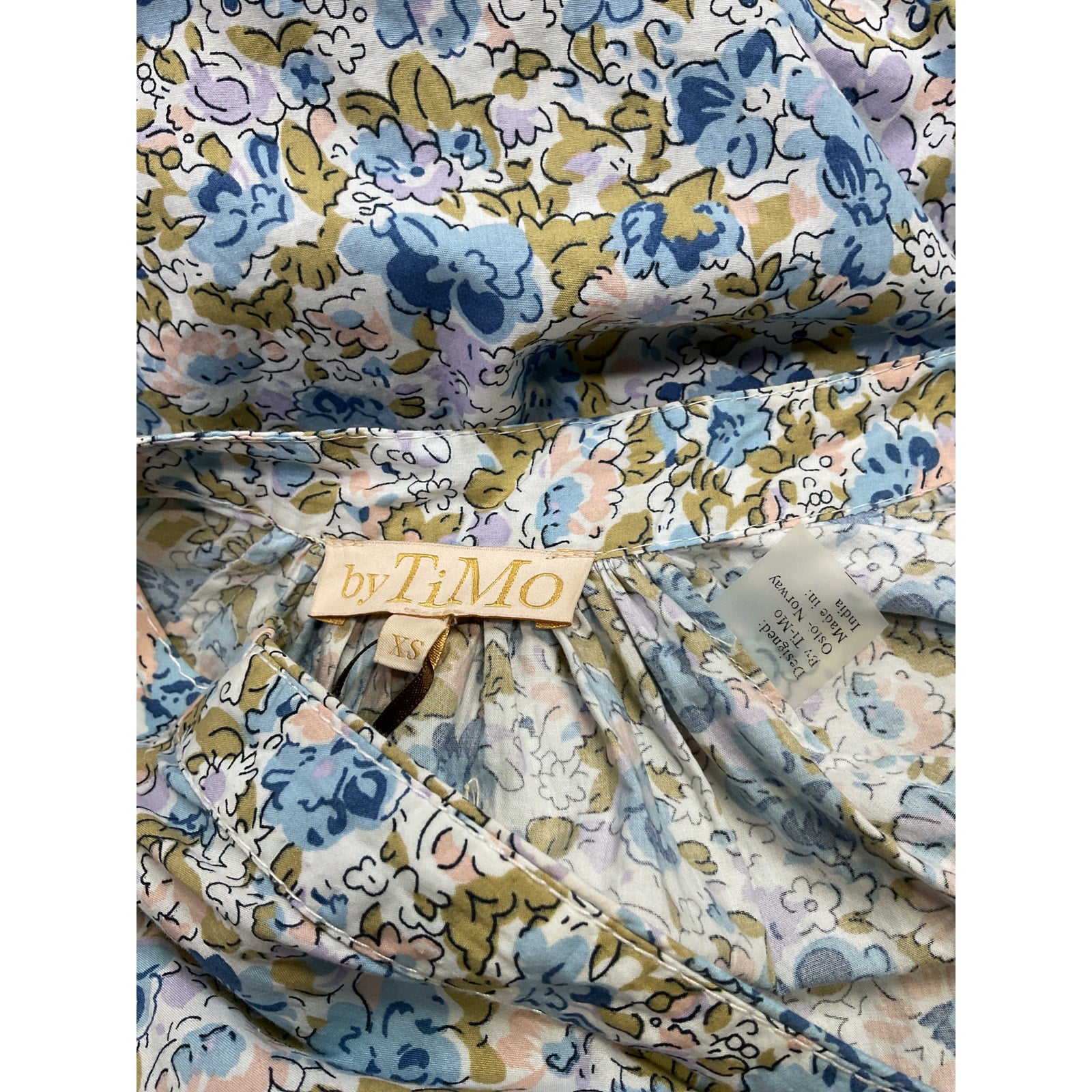 Bytimo 'Poplin' Blue Cotton Shirt Dress Size XS