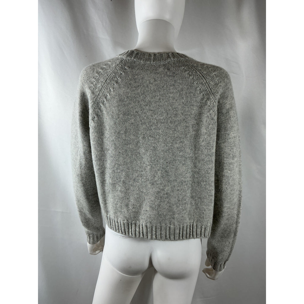 Ba&Sh 'Clapam' Grey Cashmere Cardigan Size S