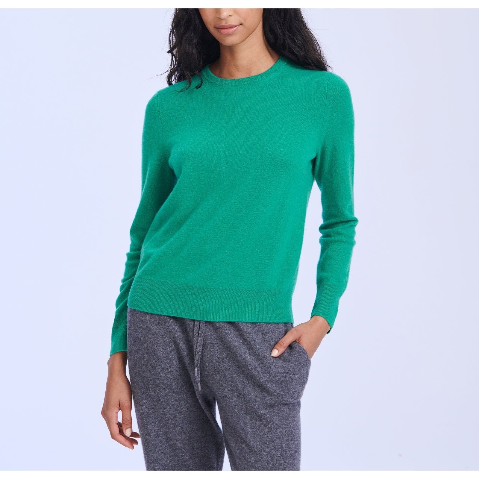 Naadam 'The Original' Green Cashmere Sweater Size S