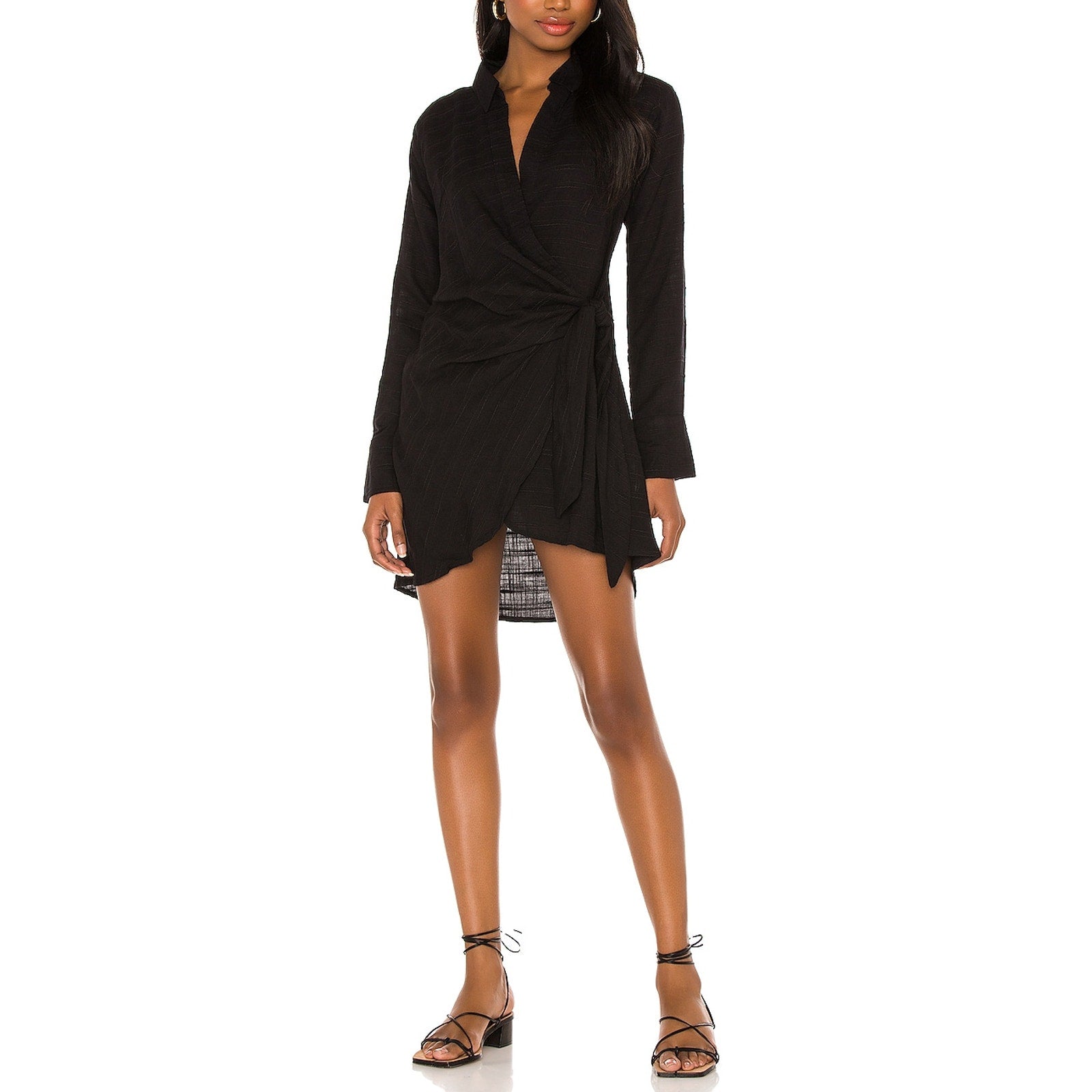 L*Space 'Daydream' Black Viscose Tunic Size M
