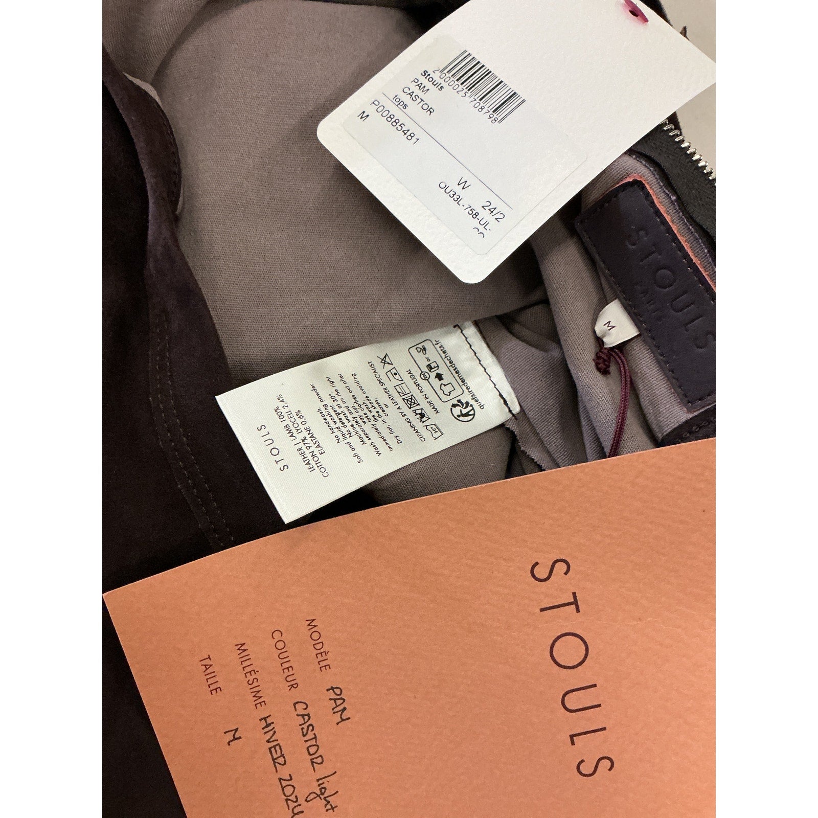 Stouls 'Pam' Brown Suede Tank Top Size M - NWT