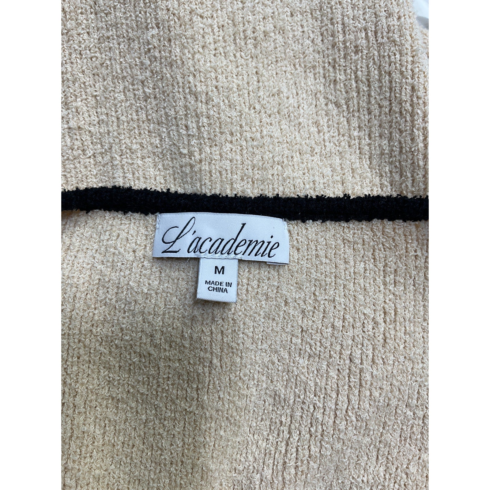 L'Academie 'By Marianna' Beige Cotton Havilah Midi Dress Size M