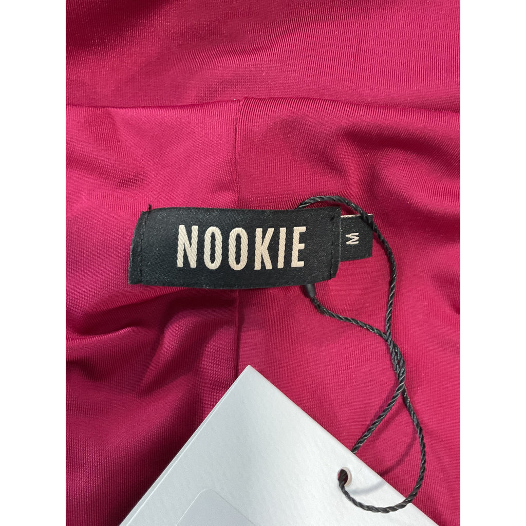 Nookie 'Element' Pink Off Shoulder Thong Back Bodysuit Size M - NWT
