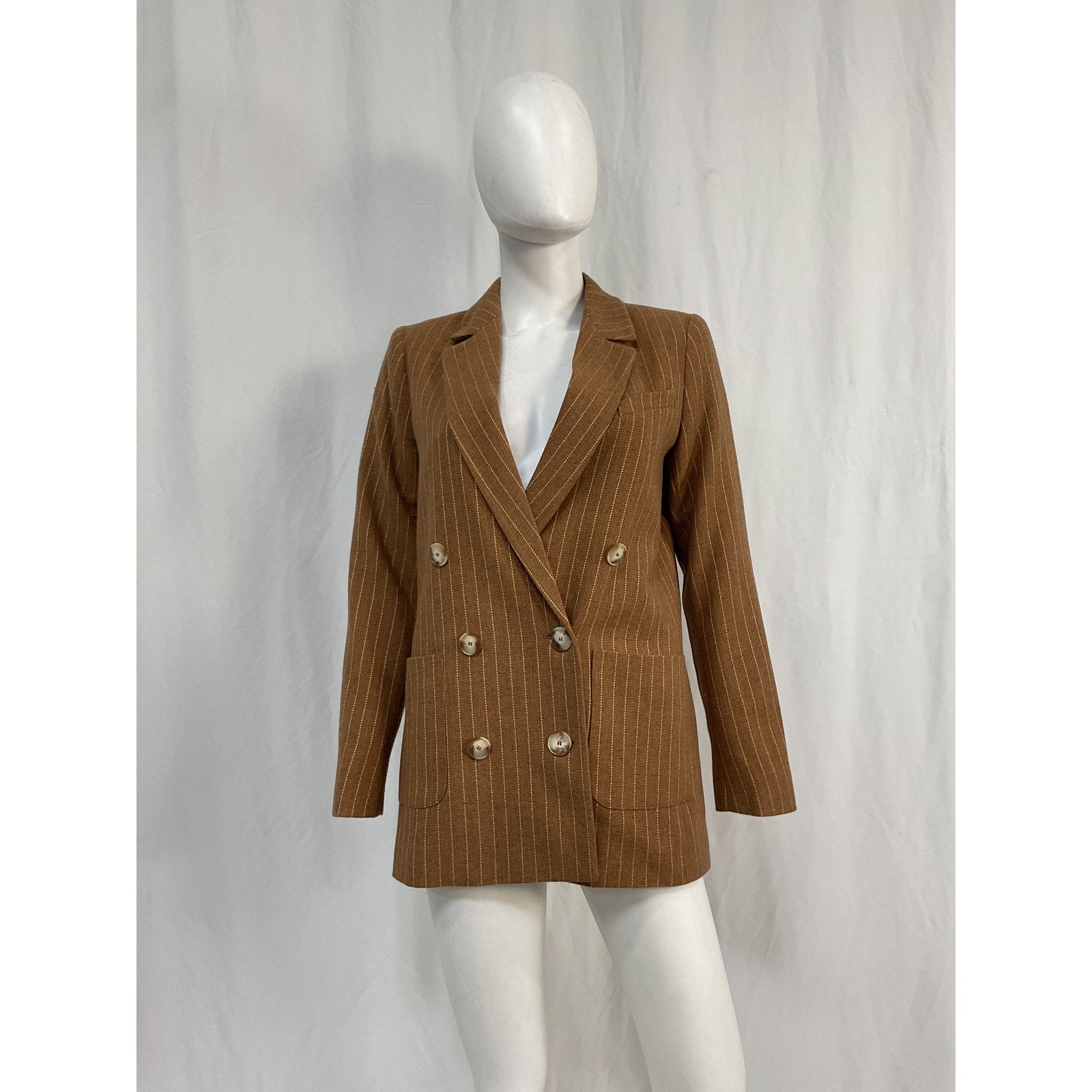 S�zane 'Beryn' Brown Wool Jacket Size 34