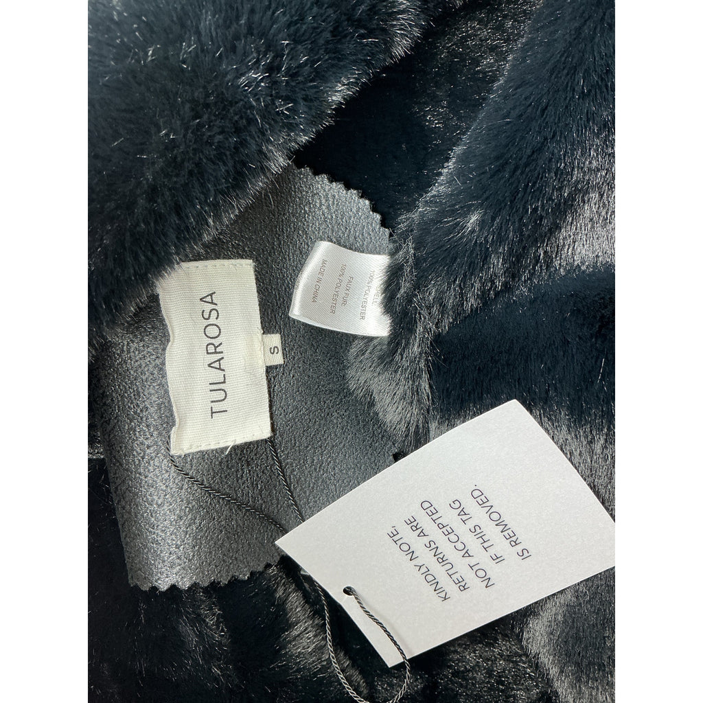 Tularosa 'Belen' Black Polyester Coat Size S - NWT