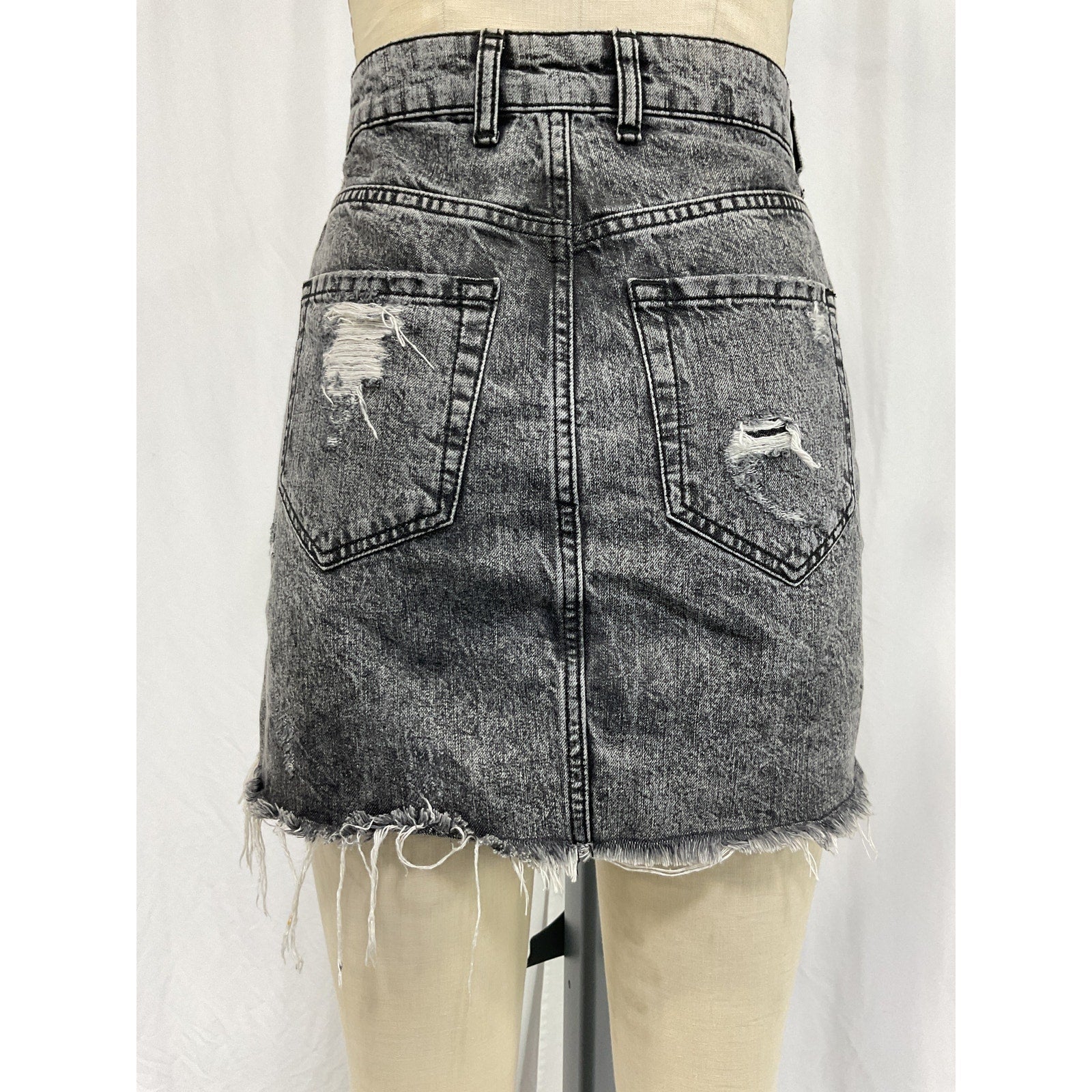 Ser.O.Ya 'Alli' Grey Cotton Skirt Size 25