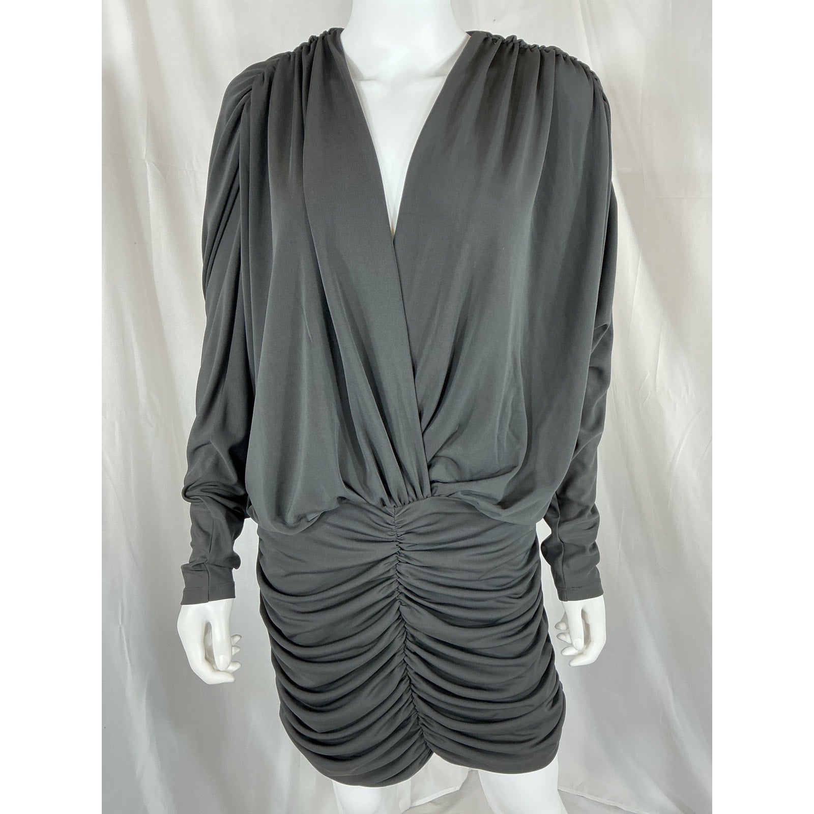 L'Academie 'Blake' Black Polyester Mini Dress Size L