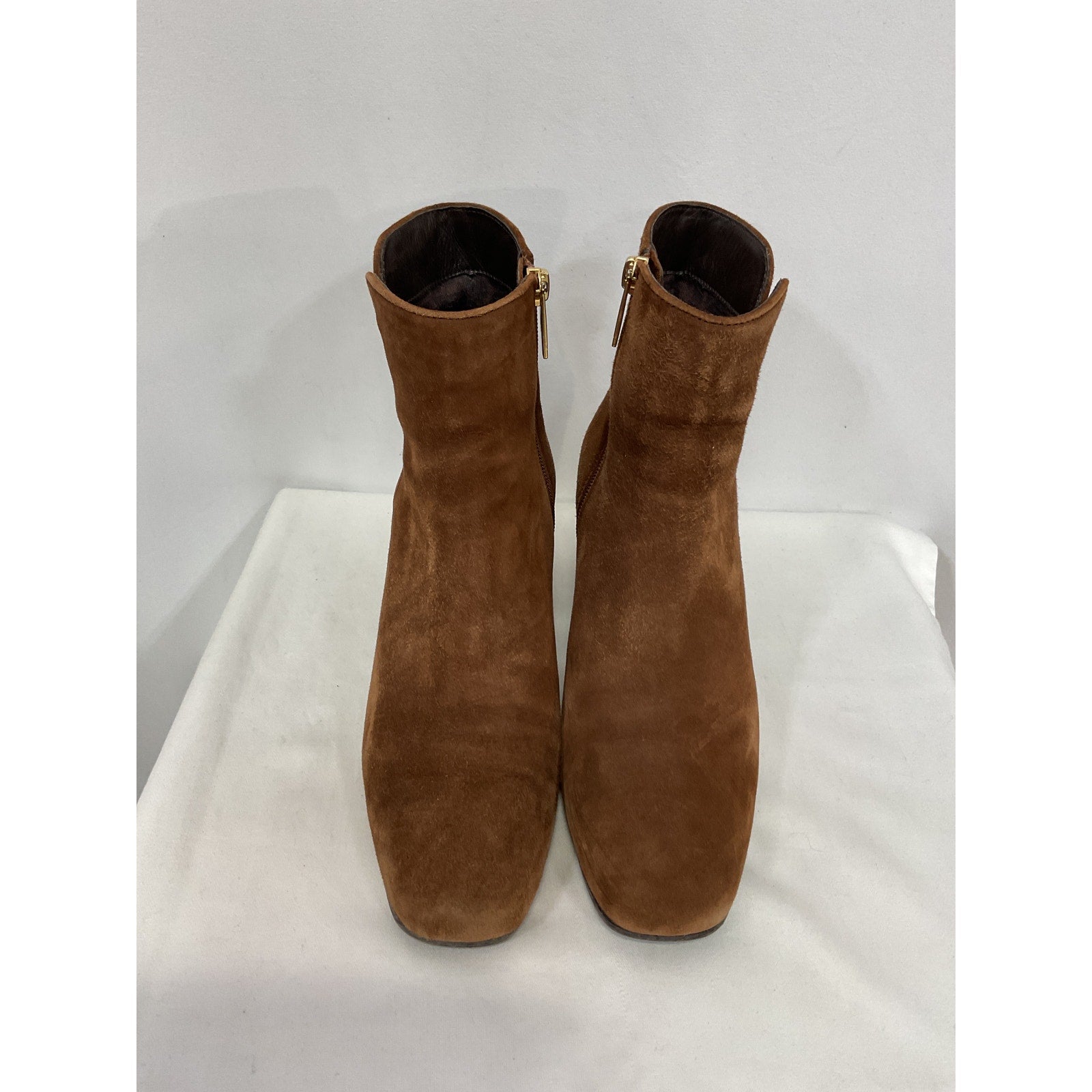 Aquatalia 'Dalia' Brown Leather Water Resistant Bootie Size 8