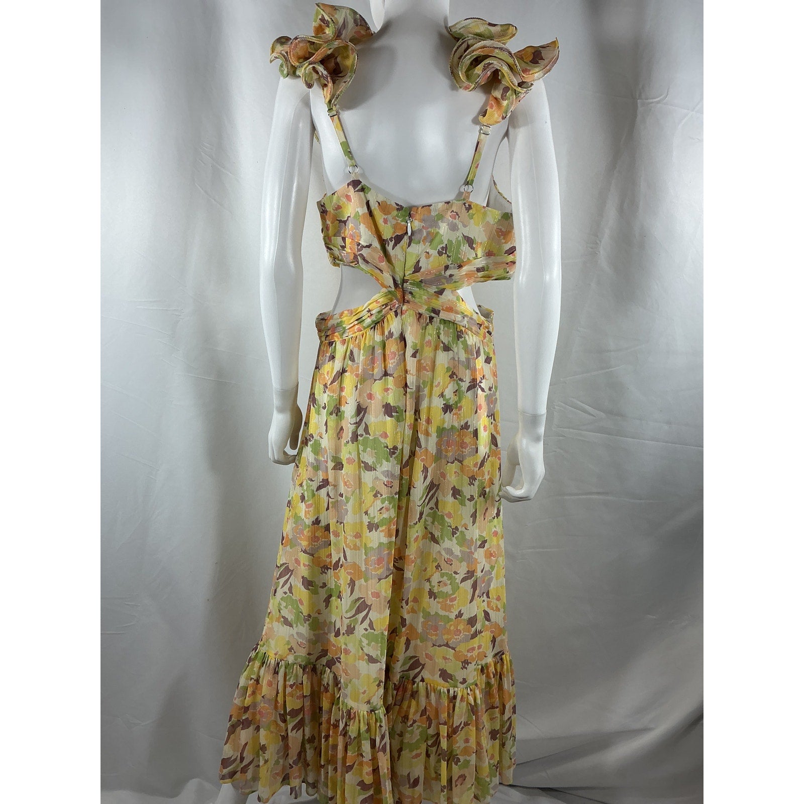 Likely 'Pria' Yellow Polyester Dress Size 12