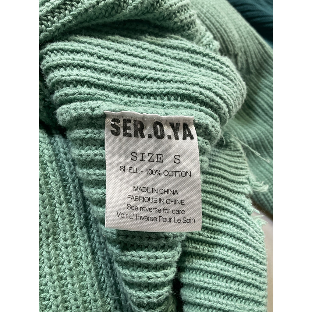 Ser.O.Ya 'Devin' Green Sweater Size S
