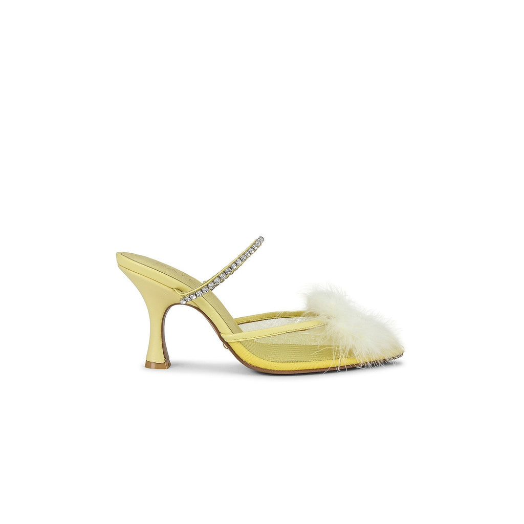 Raye 'Duke' Yellow Heel Mule Size 7.5