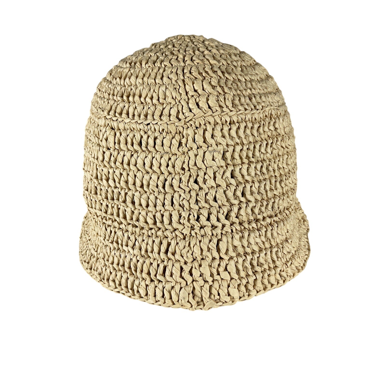 Nanushka 'Dunia' Beige Cellulose Rayon Hat Size XS / S