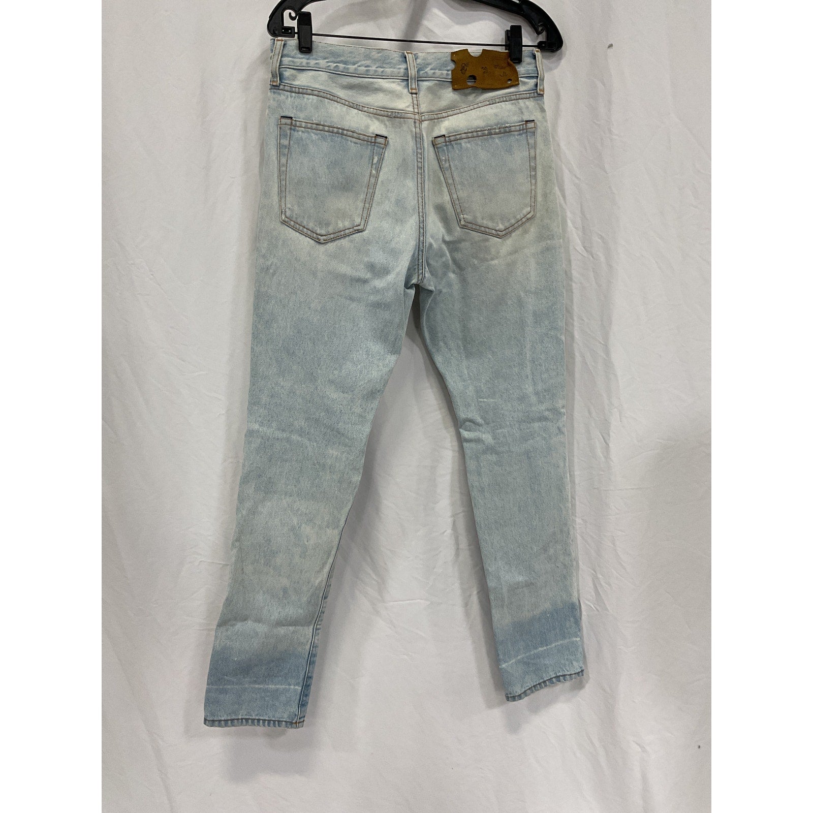 Off-White 'Distressed' Blue Skinny Denim Jean Size 30