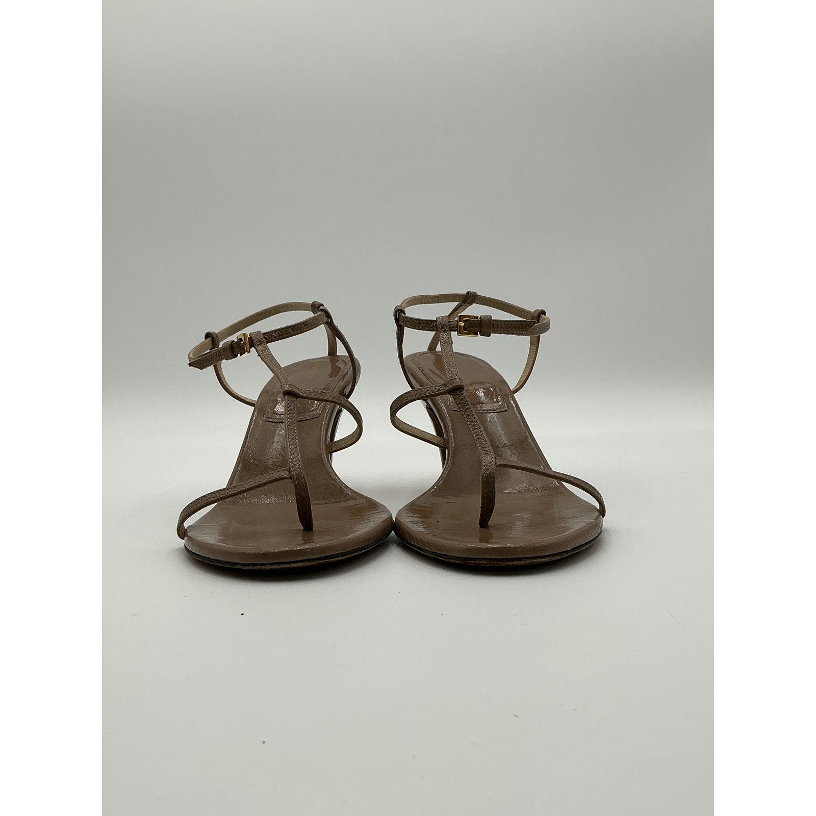 Khaite 'Jones' Tan Leather Sandals Size 6