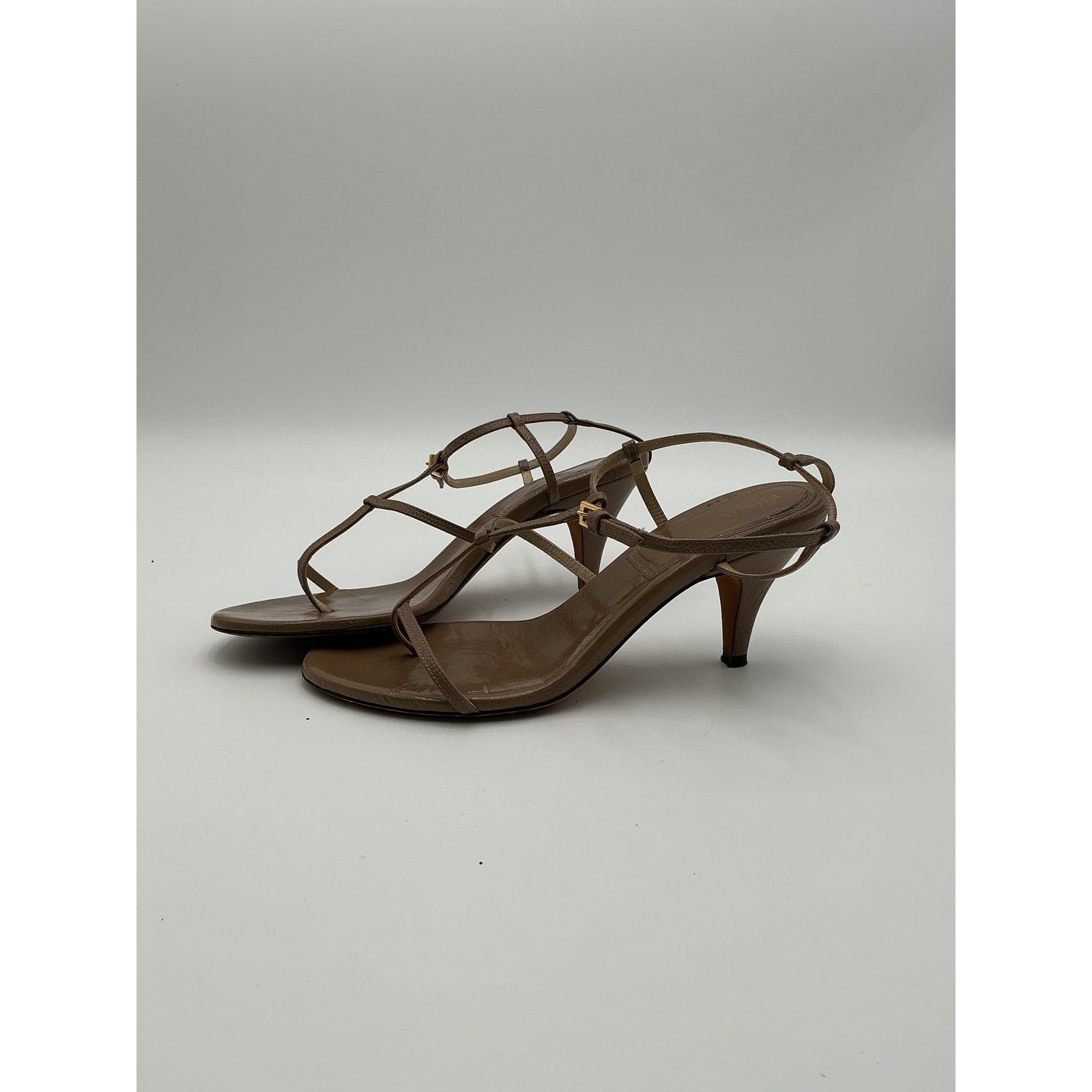 Khaite 'Jones' Tan Leather Sandals Size 6