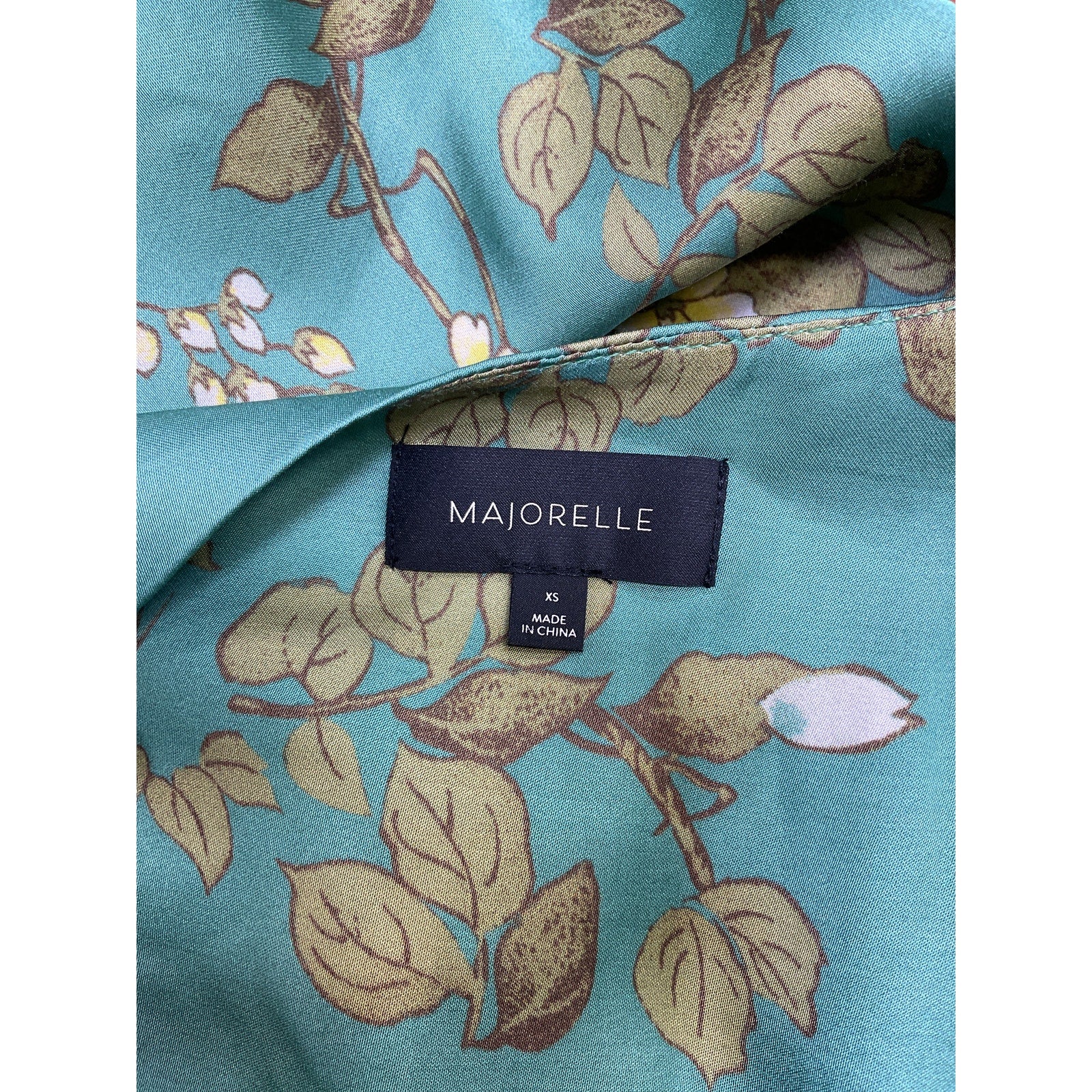 Majorelle 'Berkshire' Green Viscose Dress Size XS