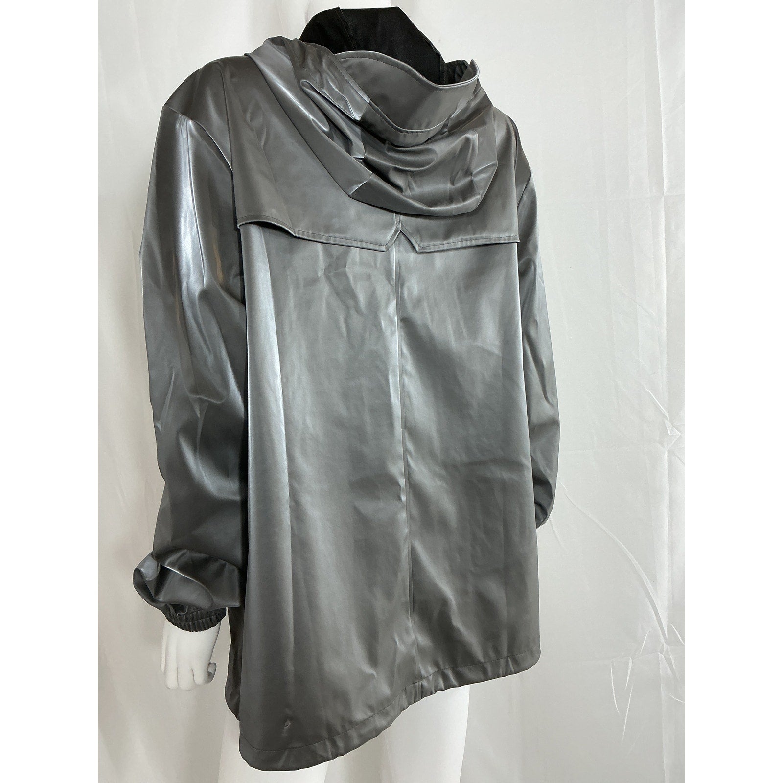 Rains 'Storm' Grey Polyester Breaker Jacket Size M