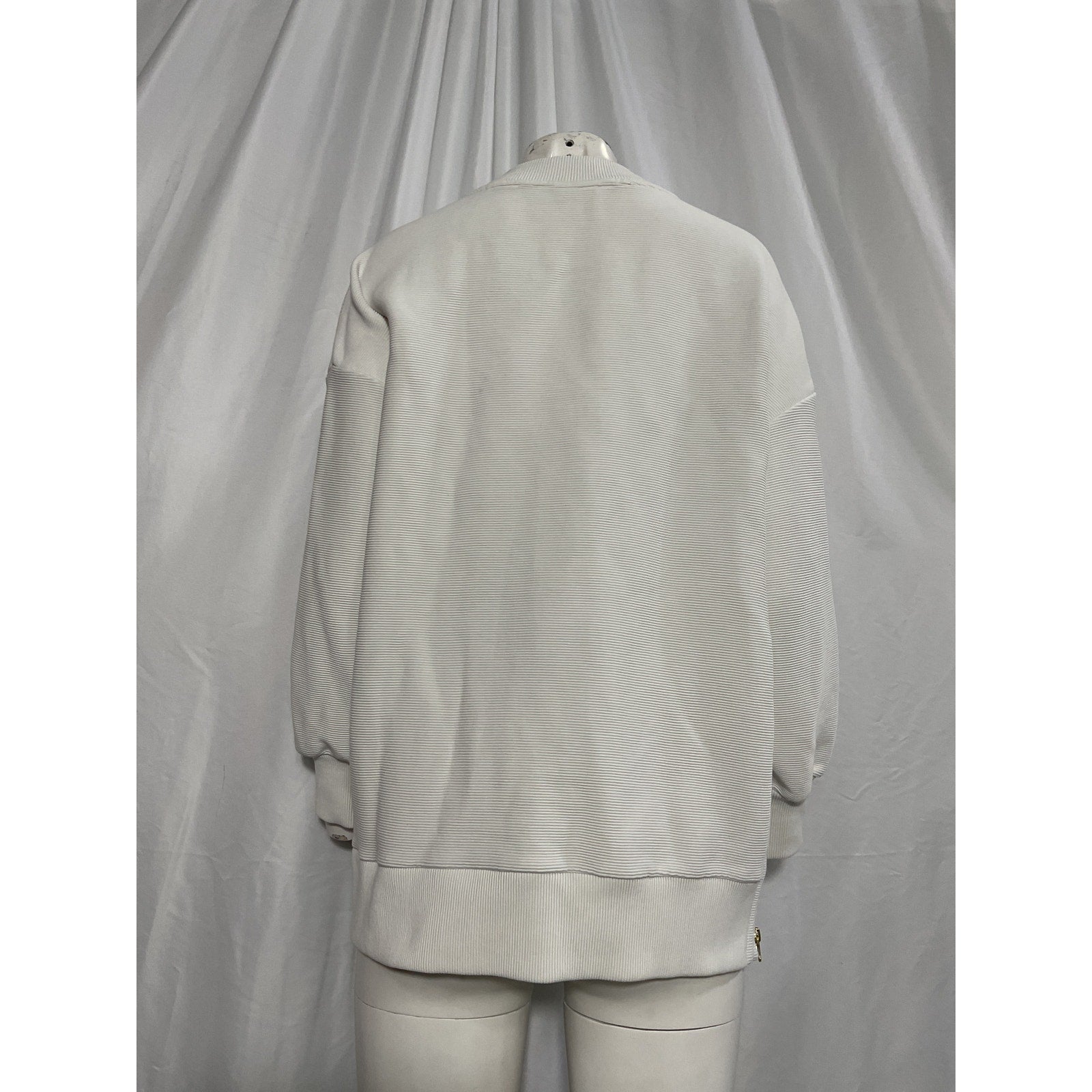 Varley 'Mae' White Longline Sweatshirt Size S