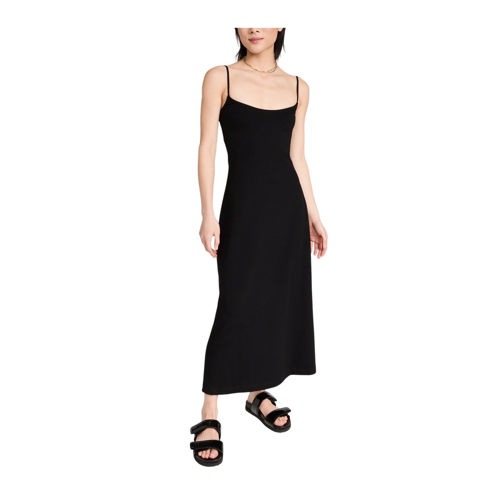 Leset 'Rio' Black Viscose Maxi Tank Dress Size S