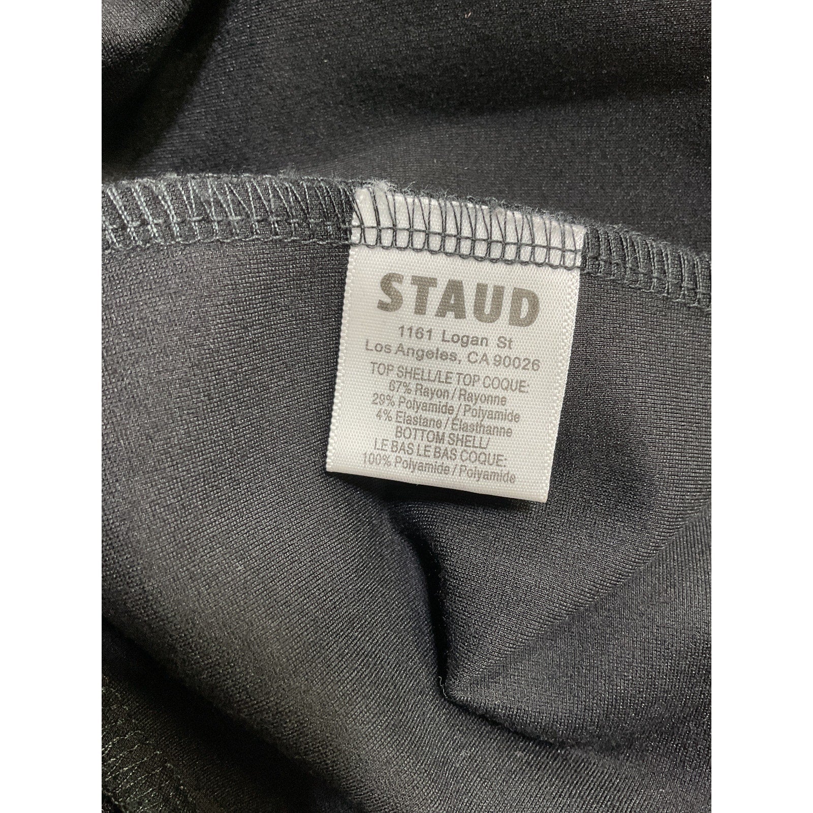 Staud 'Daffodil' Black Rayon Dress Size XS