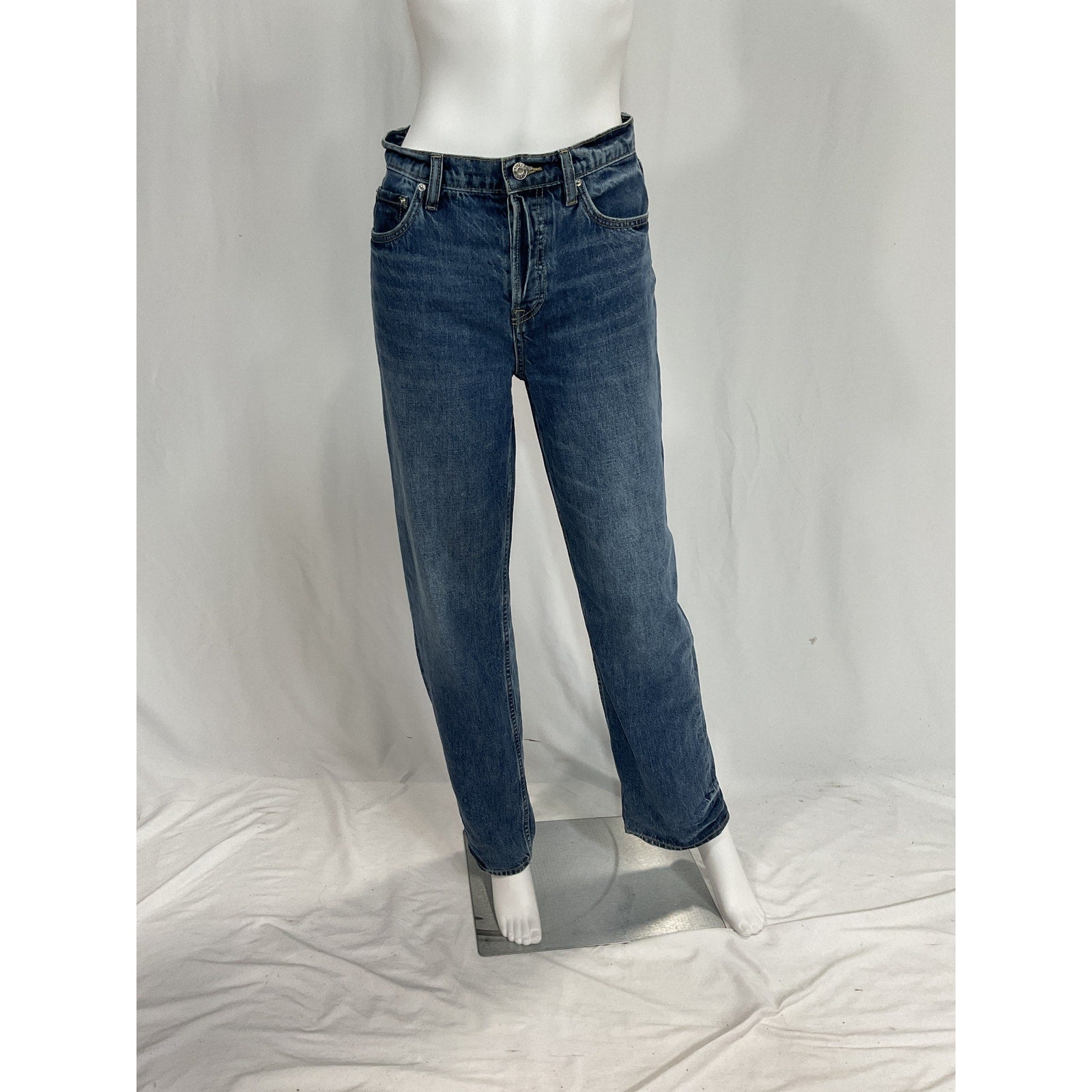 Grlfrnd 'Bella' Blue Low Rise Boyfriend Denim Jean Size 23