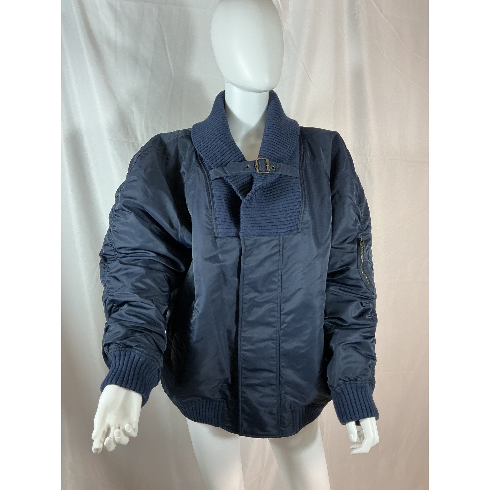 Loewe Blue 'Shell' Oversized Bomber Jacket Size 36