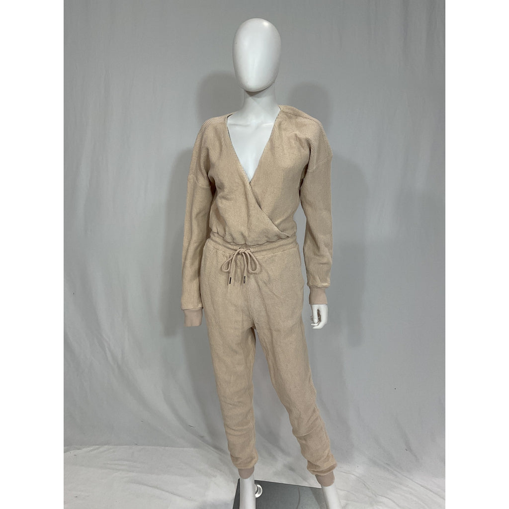 L*Space 'Coastin' White Baloon Sleeve Jumpsuit Romper Size M