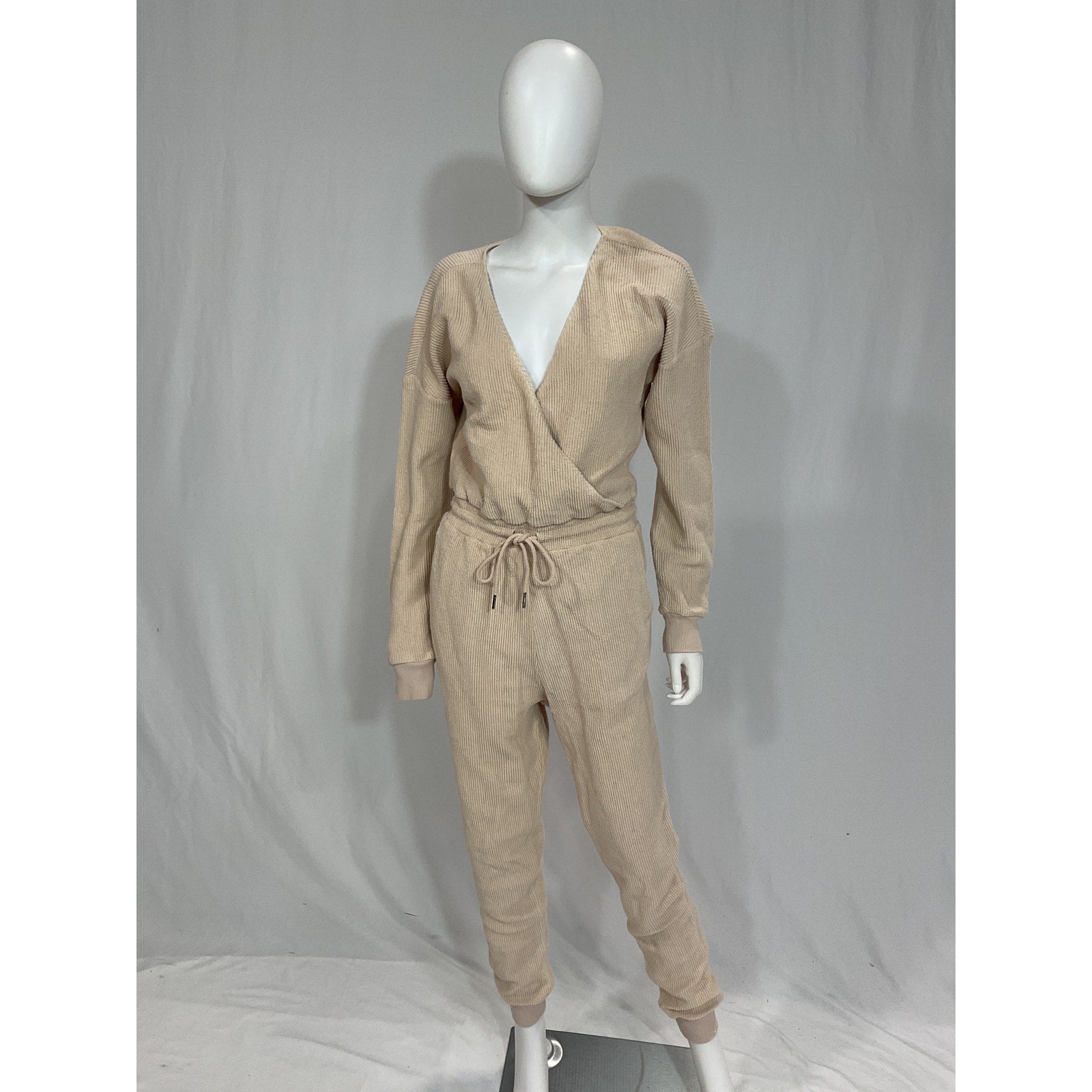 L*Space 'Coastin' White Baloon Sleeve Jumpsuit Romper Size M