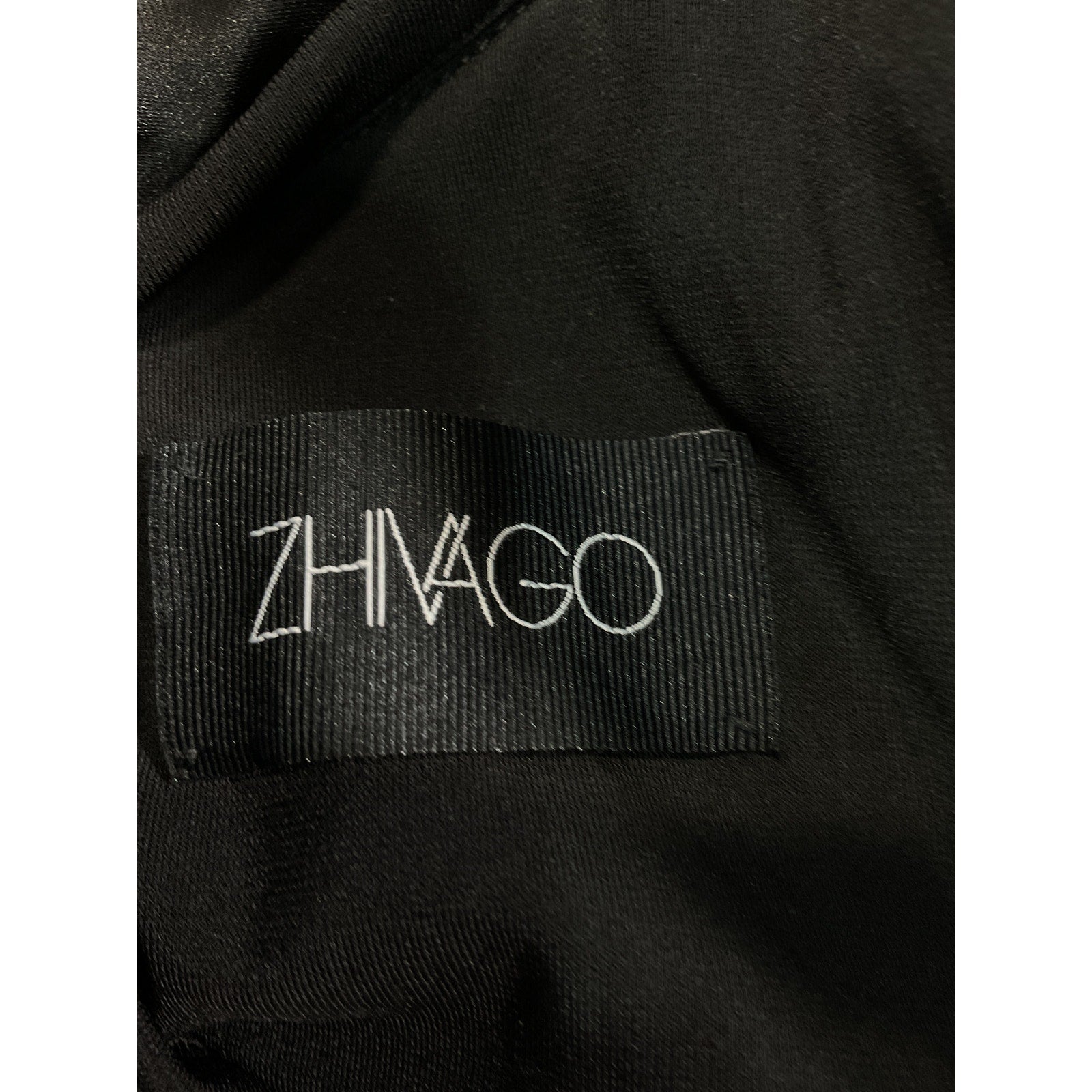 Zhivago Join The Club Black Satin Mini Dress Size 4