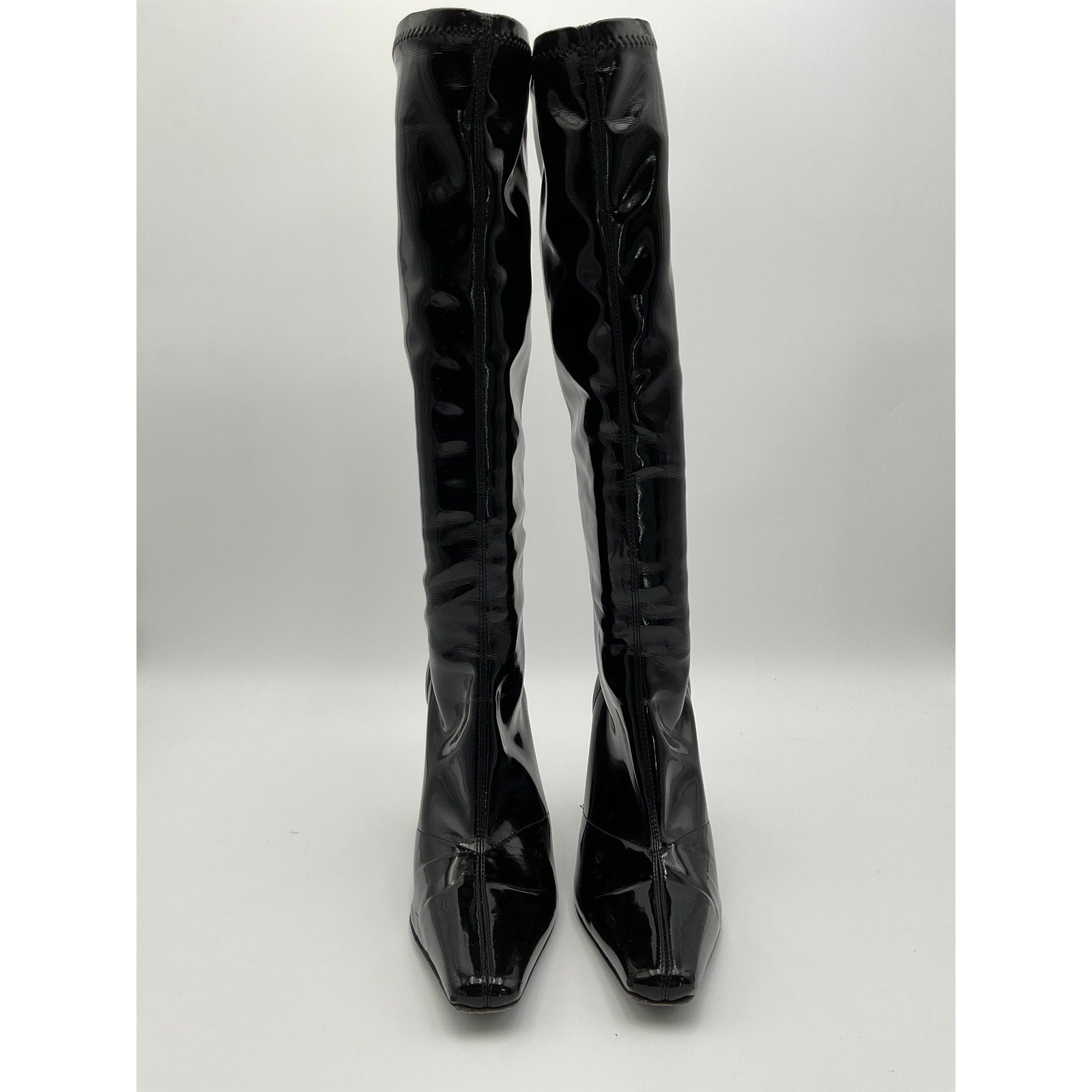 Helsa 'Snipped' Black Leather Toe Boot Size 7