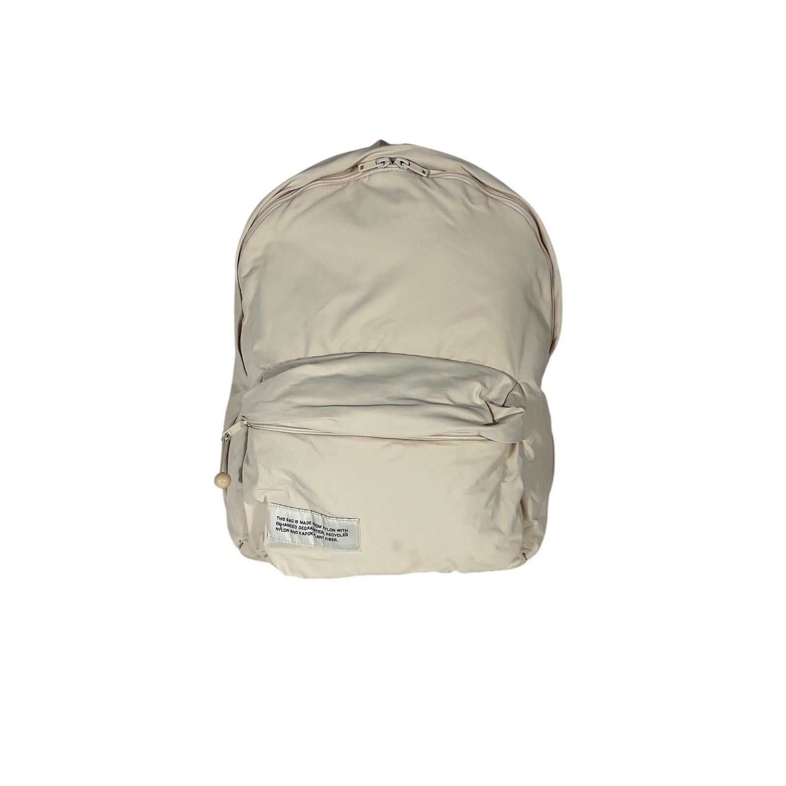 Pangaia Padded Tan Nylon Backpack