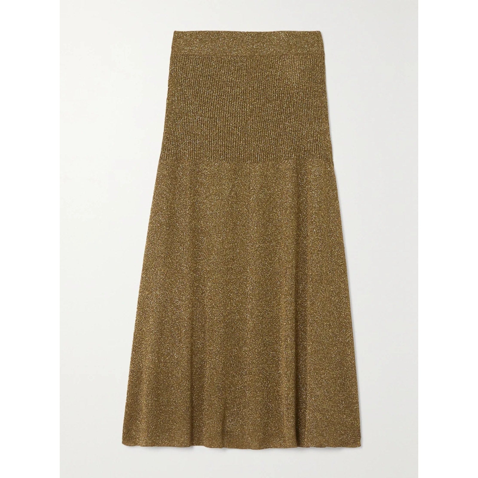 Joseph 'Lurex' Brown Midi Skirt Size XS