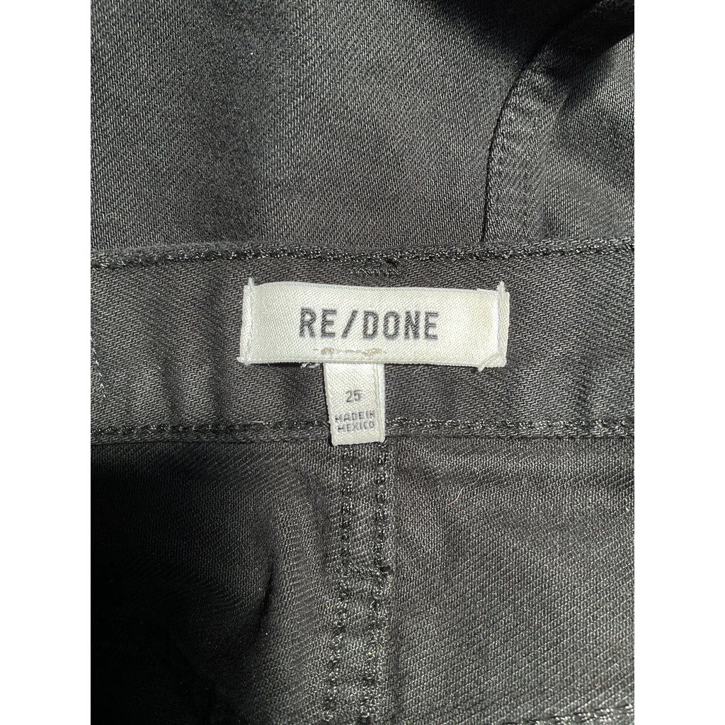 Re/Done '90s' Black High-Rise Loose Denim Jeans Size 25