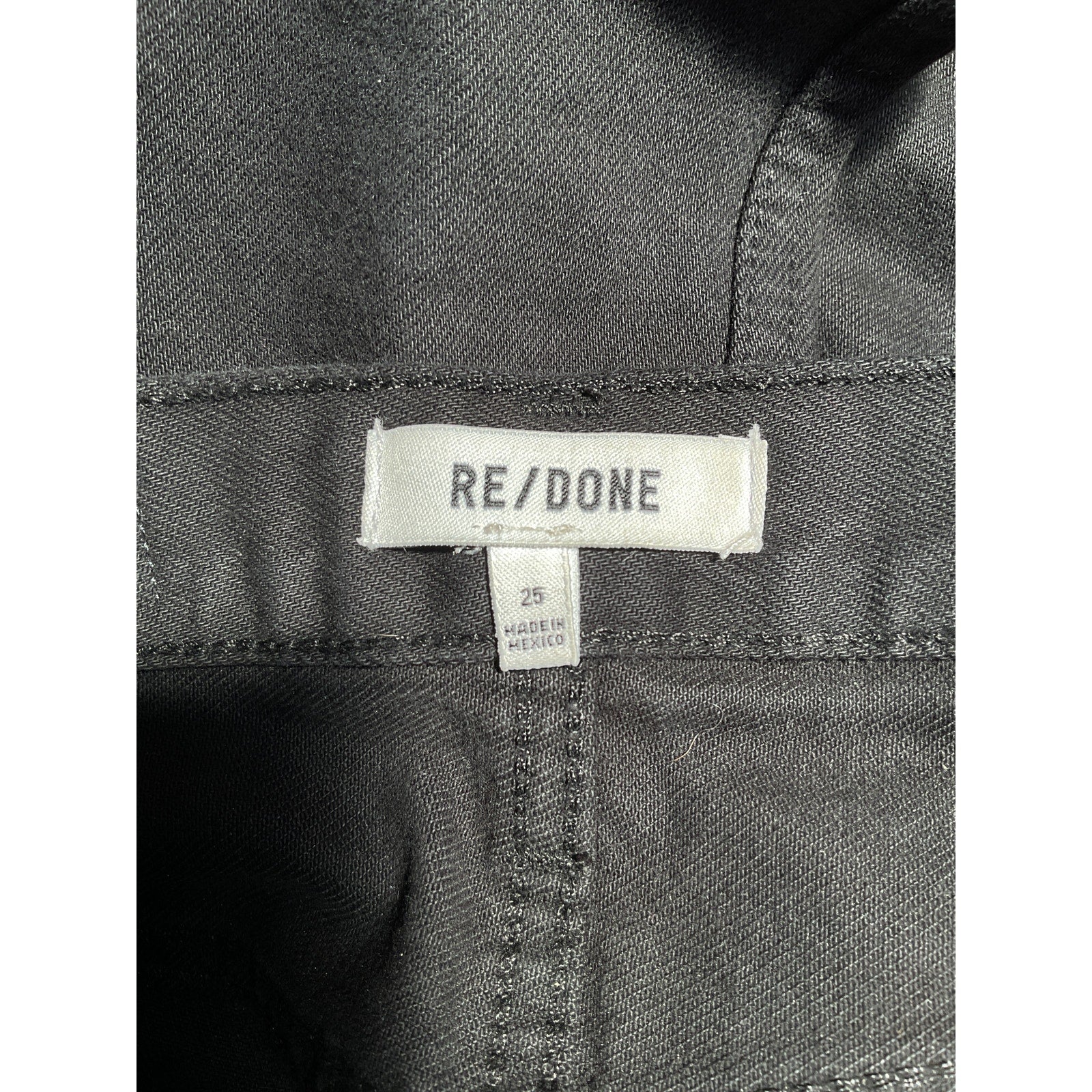 Re/Done '90s' Black High-Rise Loose Denim Jeans Size 25