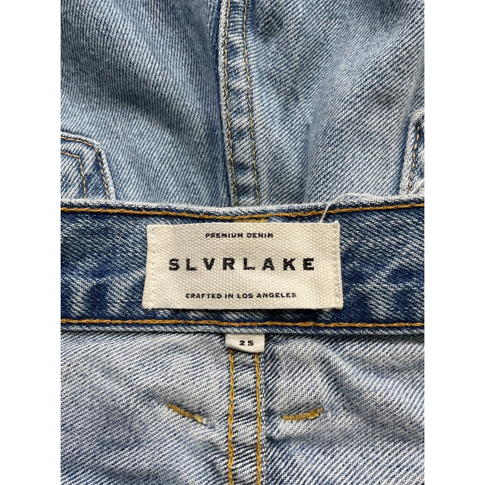 Slvrlake 'London' Blue High Rise Straight Size 25