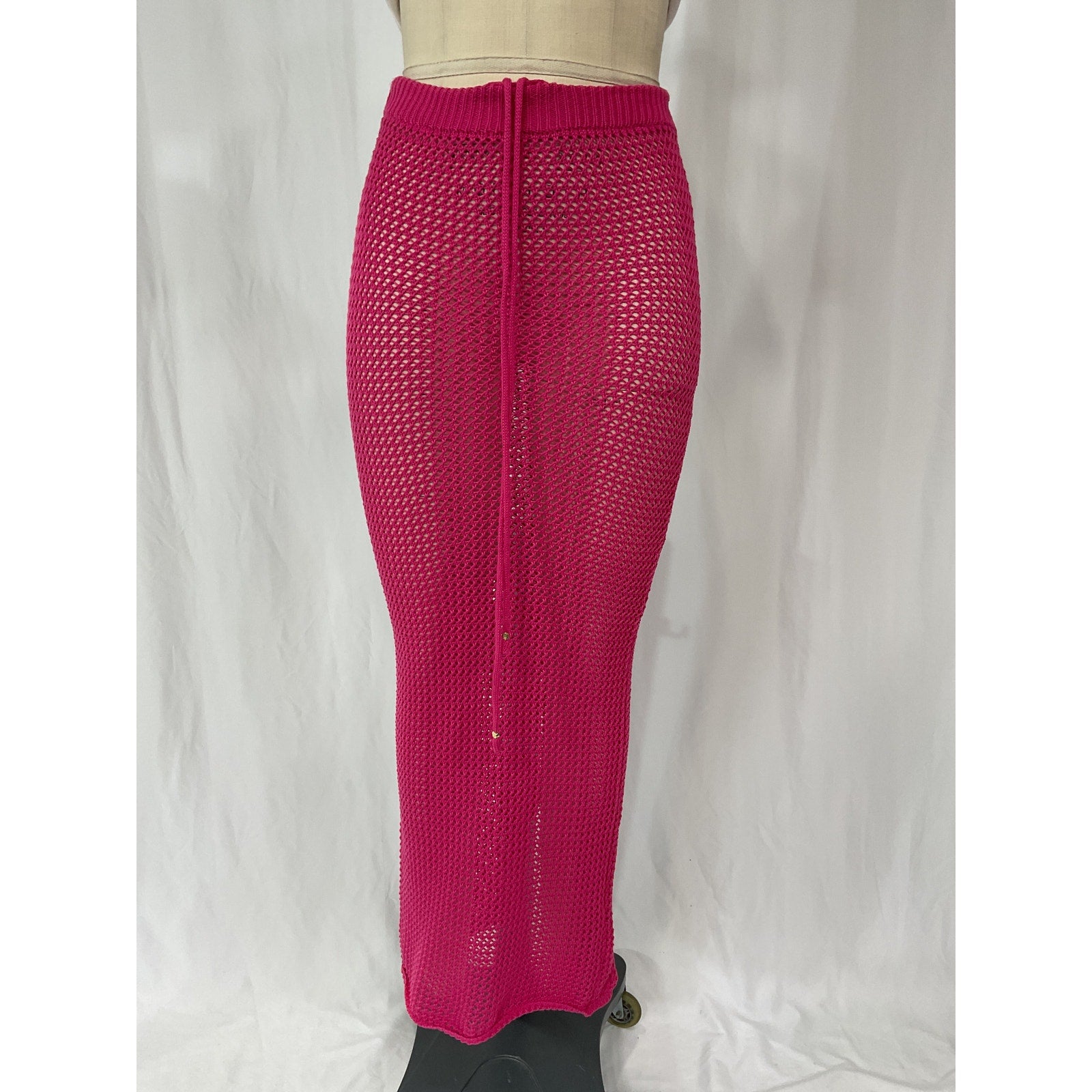 Bananhot 'Aria' Pink Crochet Skirt Size XS
