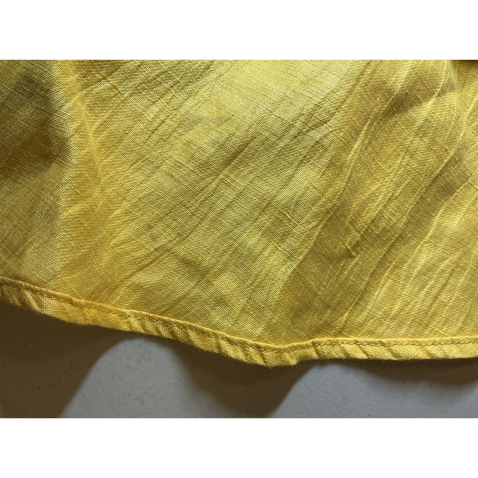 Maje 'Rifilo' Yellow Linen Blend Wrap Dress Size S