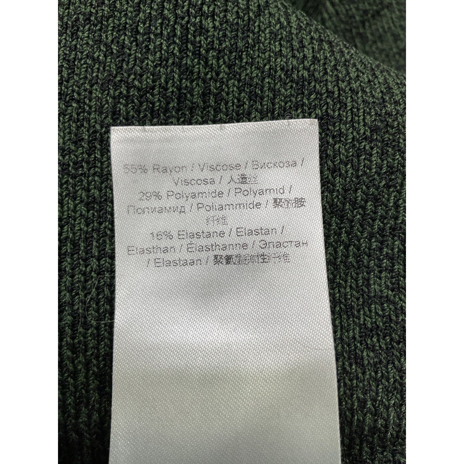 Ganni 'Moulin�' Green Long Sleeve Sweater Dress Size S