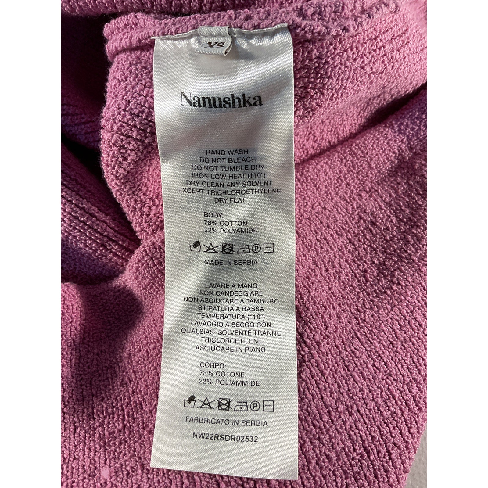 Nanushka 'Zina' Pink Mini Dress Size XS - NWT