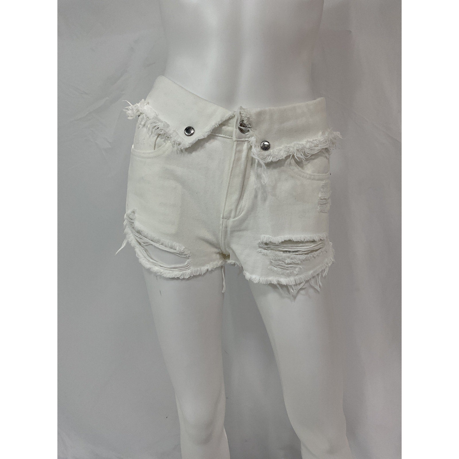 Ser.O.Ya 'Mason' White Denim Jean Shorts Size 25