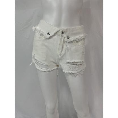 Ser.O.Ya 'Mason' White Denim Jean Shorts Size 25